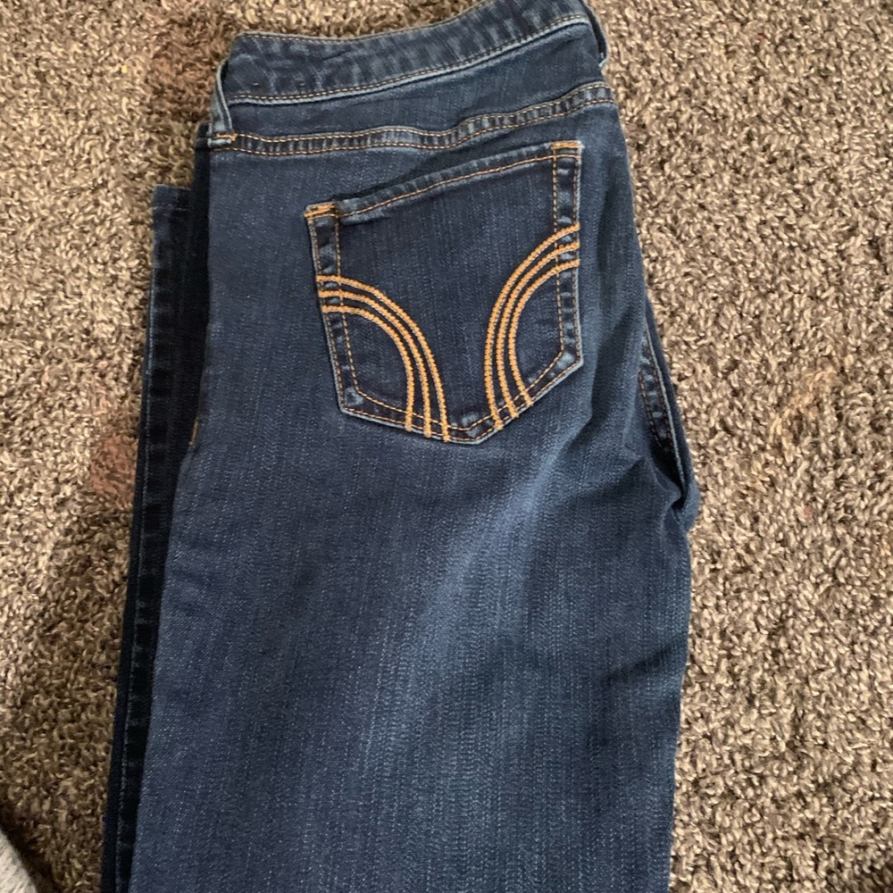 Hollister dark blue jeans